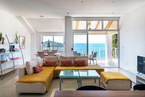 Panoramic-Apartment | Wohnbereich