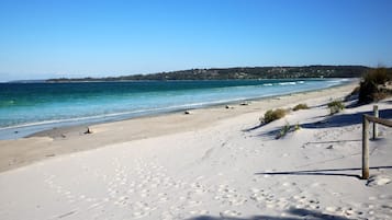 Vlak bij het strand