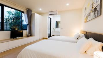 Luxury-Villa | 3 Schlafzimmer, Schreibtisch, laptopgeeigneter Arbeitsplatz