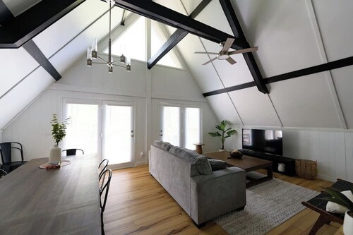 Stunning Aframe Cabin with Deck