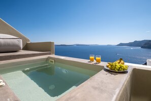 Luxury Suite, Hot Tub, Sea View | View from room - SantorOia Luxury Suites (Santorini)