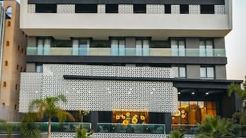 Front of property – evening/night