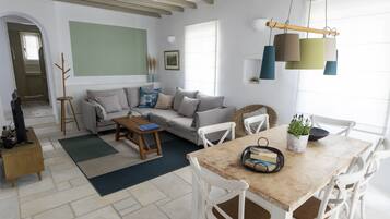 Villa, 4 Bedrooms, Ocean View | Living area | Flat-screen TV