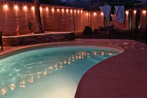 A heated pool