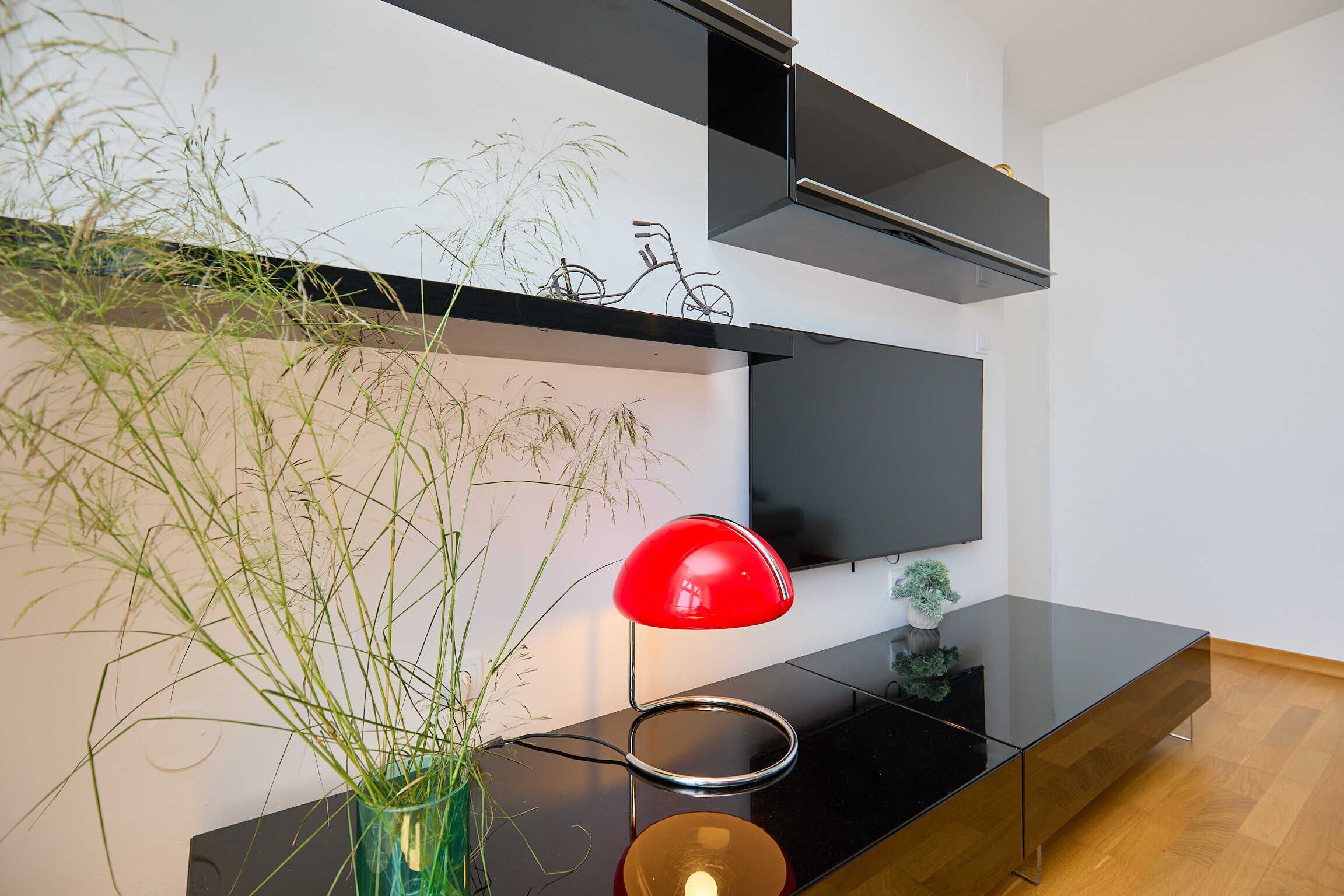 Apartment (2 Bedrooms) | Living area | 123-cm TV with cable channels