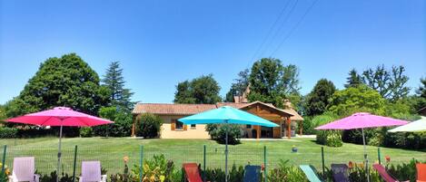 Piscine extérieure, piscine chauffée