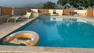 Una piscina riscaldata