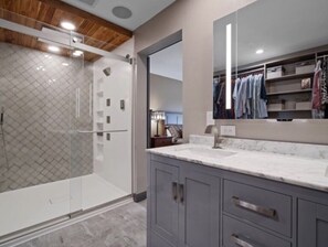 Shower, hair dryer, bidet, towels - Walk to Road America & near Kohler Golf  ~ 
The Woods Estate ~ Modern Luxury (Plymouth)