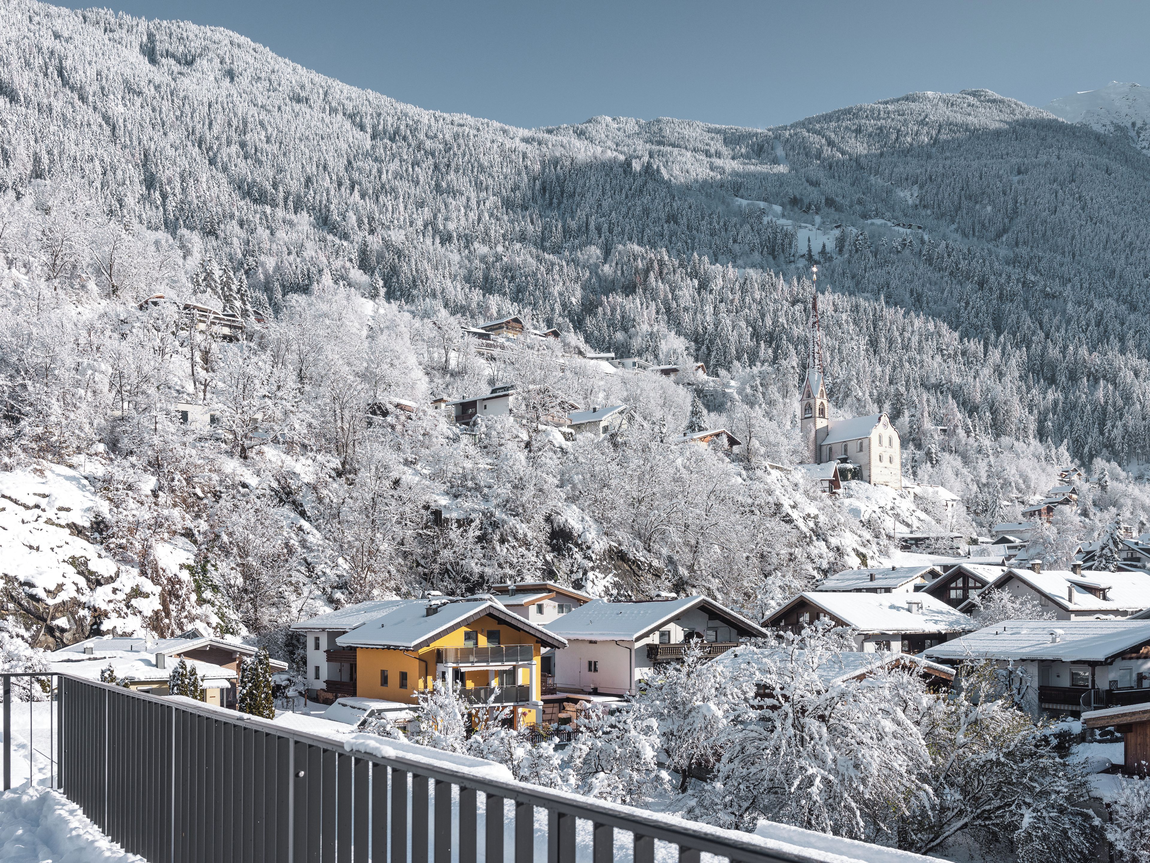 Blick vom Balkon
