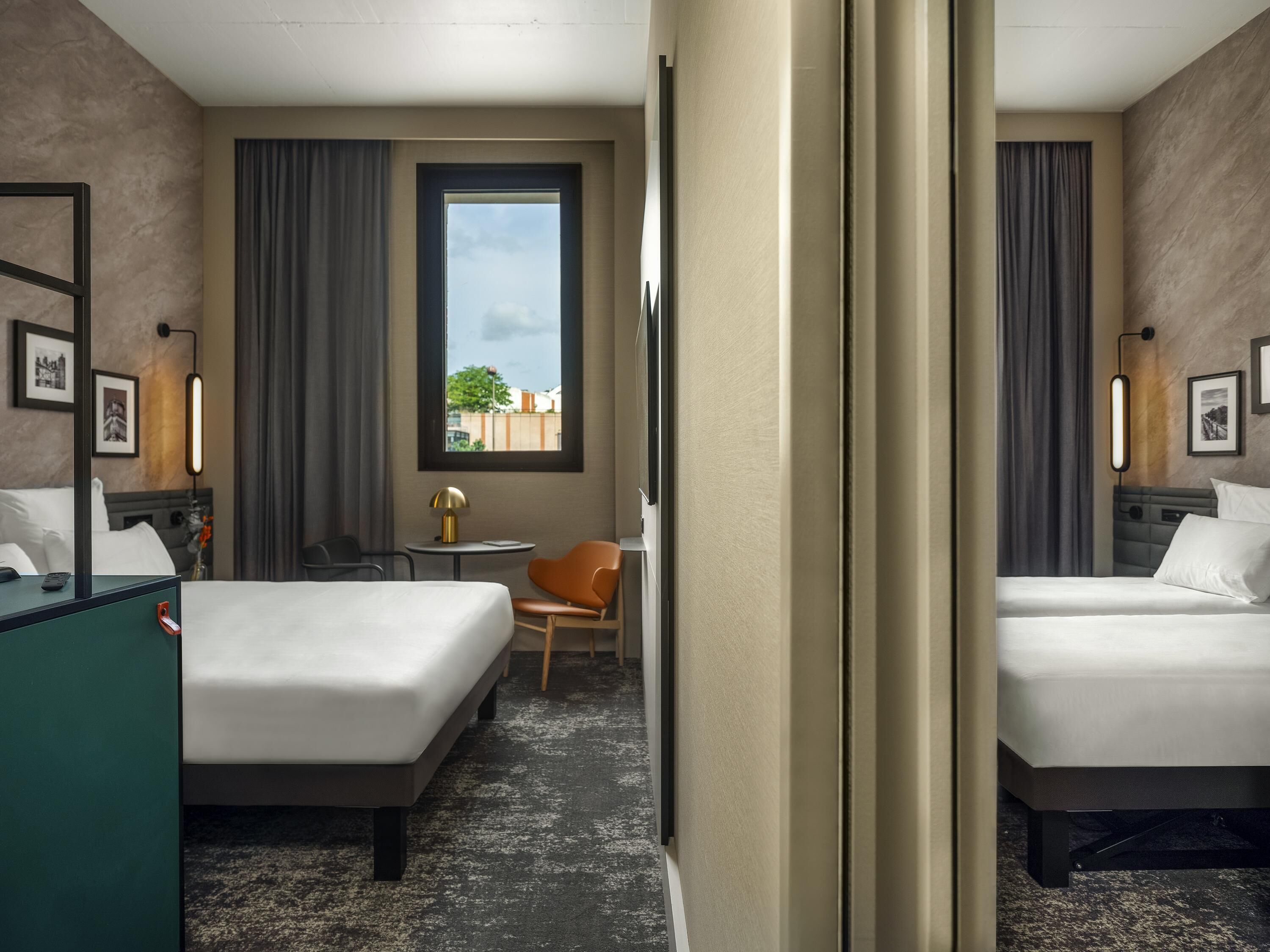 Family Suite, 2 Double Beds | Minibar, in-room safe, desk, blackout curtains