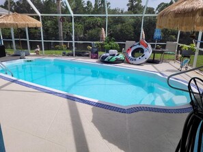 Una piscina riscaldata