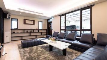 Deluxe villa | Nappali