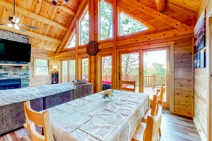TV, fireplace - Deep Creek Mountain Retreat | House in McHenry with sweeping views (McHenry)