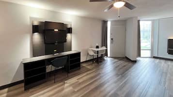 Standard Room, 2 Queen Beds, Non Smoking, Kitchenette | Blackout drapes, soundproofing, iron/ironing board, free WiFi