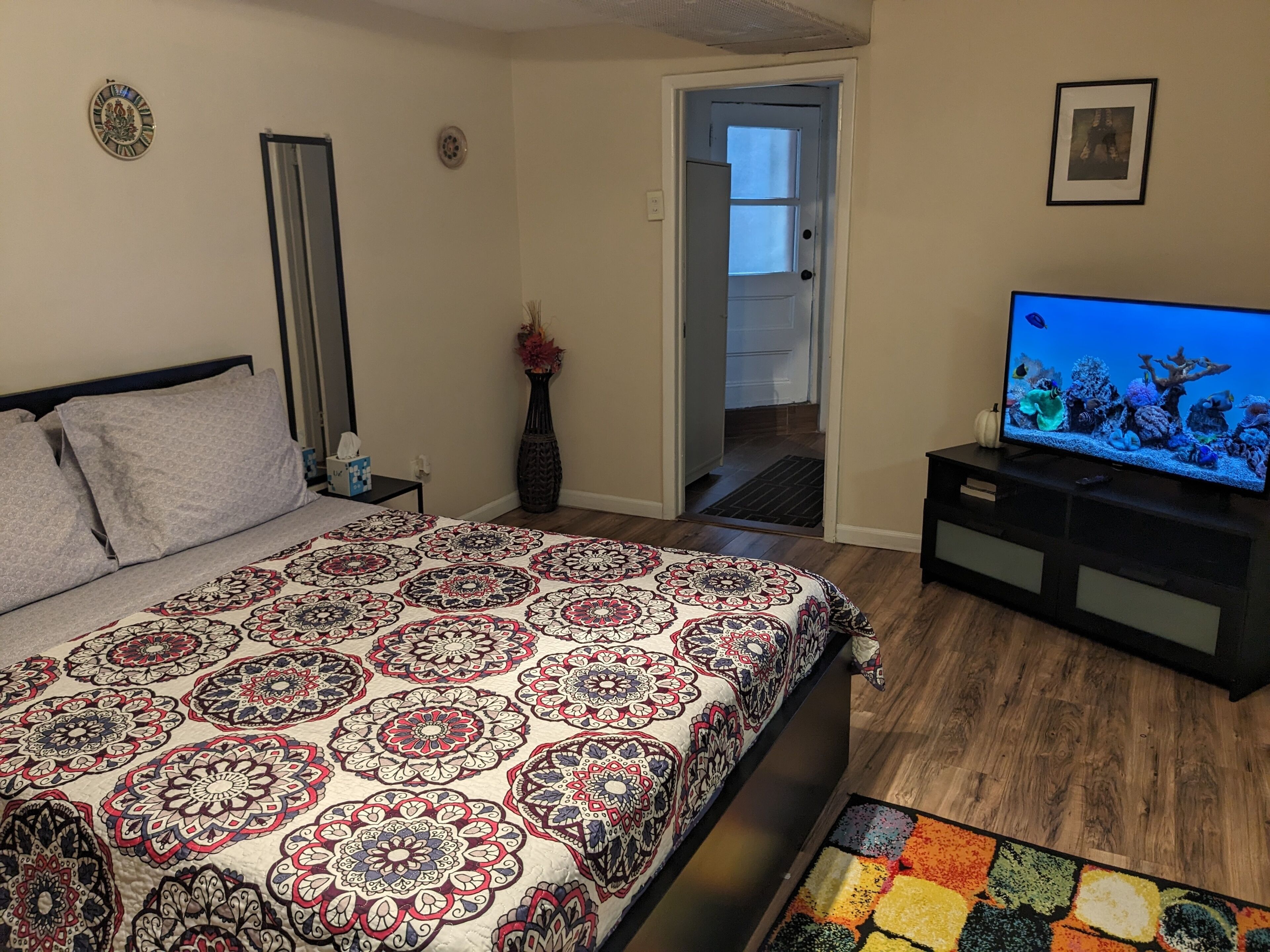 1 室のベッドルーム、アイロン / アイロン台、WiFi、ベッドシーツ