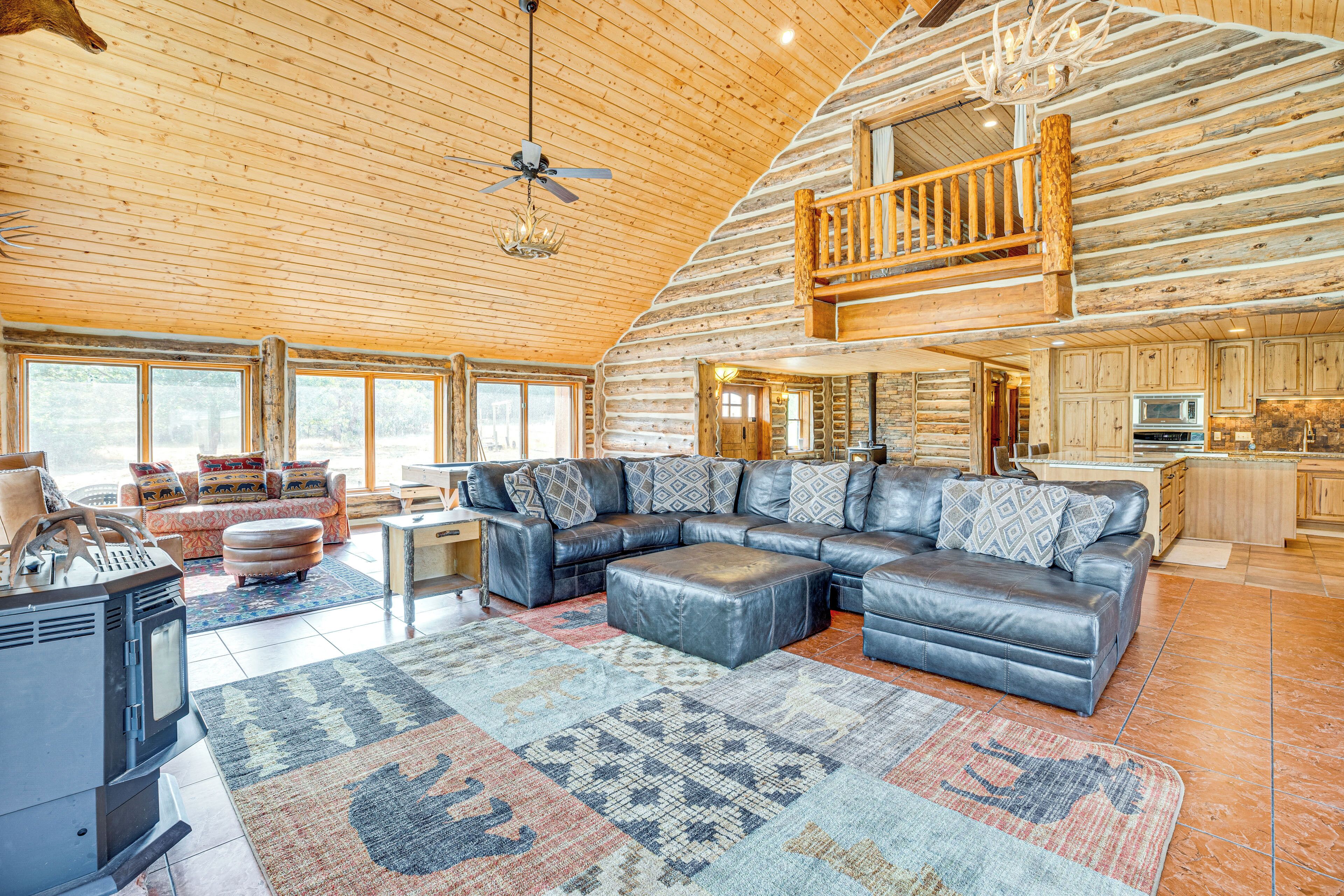 TV, fireplace, DVD player, video library