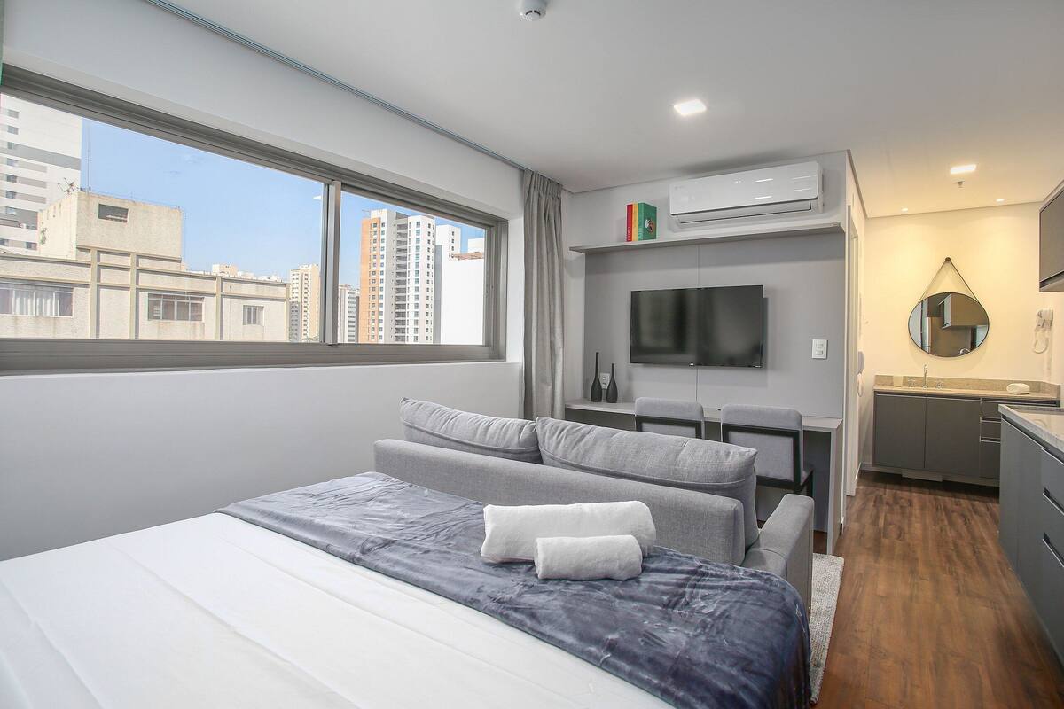 Comfort appartement | 1 slaapkamer, een bureau