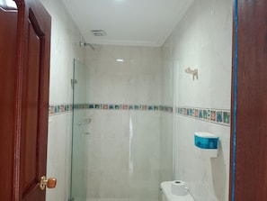 Dusche, Bidet, Handtücher