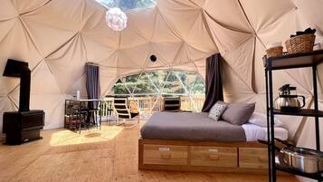 1 makuuhuone, vuodevaatteet