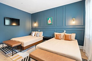 2 chambres, lit avec matelas en mousse à mémoire, bureau