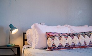 2 bedrooms, desk, iron/ironing board, travel cot