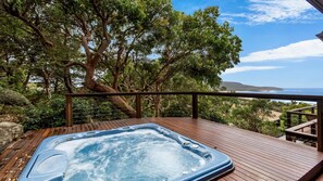 Terrace/patio - Atlas - House for all seasons, spa with ocean views and cozy fireplace (KILLCARE)