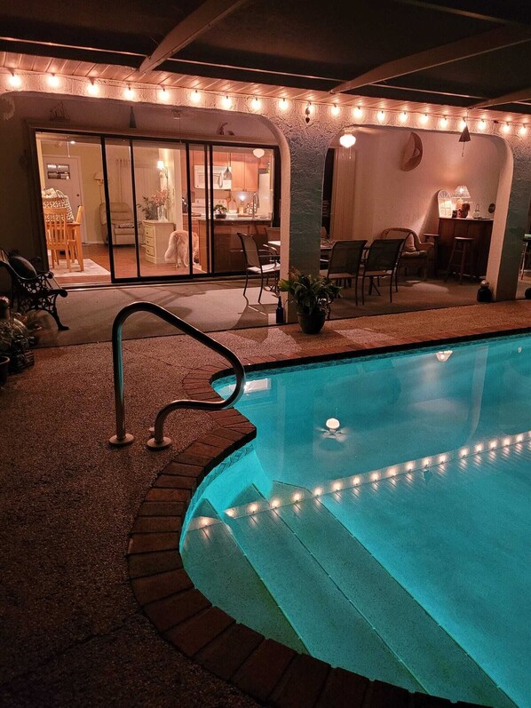 A heated pool - SERENITY NOW.. SWFL COZY BUNGALOW, WITH A PRIVATE POOL -- PET FRIENDLY (Port Charlotte)