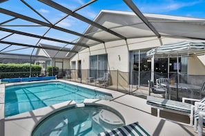 A heated pool