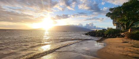Sun-loungers, beach towels