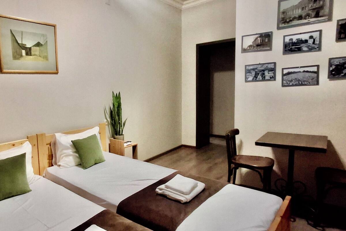 Classic Double or Twin Room, 2 Katil Bujang (Single), Non Smoking, City View | 1 bilik tidur, peralatan tempat tidur hipoalergenik