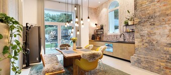 Holiday flat with garden & charm: live in style in the historic boiler house