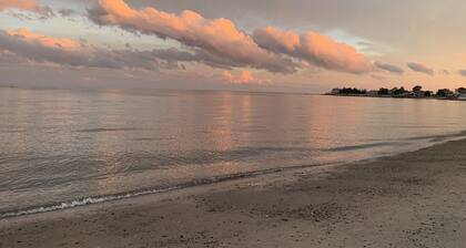 Spacious apartment with Spectacular Views of LI Sound across from private beach