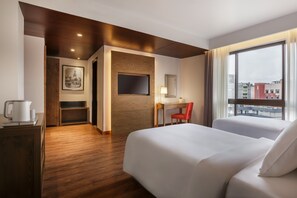 华丽客房, 2 张单人床 | 防过敏的被褥、迷你吧、客房内保险箱、笔记本电脑工作区