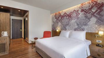 Free toiletries, hair dryer, bathrobes, slippers