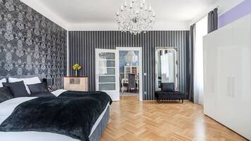 2 bedrooms, iron/ironing board, travel crib, free WiFi