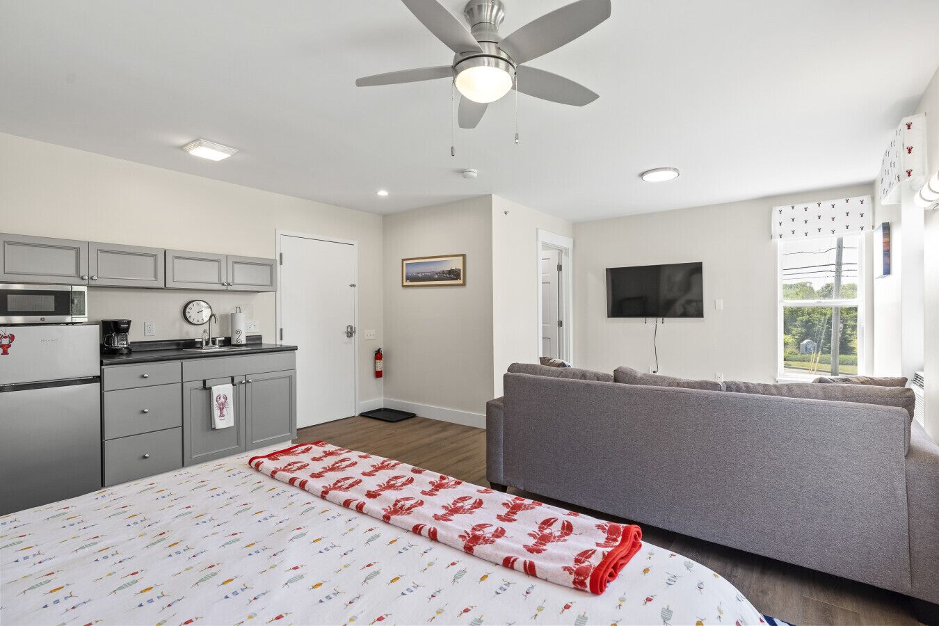 1 sovrum, skrivbord, strykjärn/strykbräda och gratis wi-fi