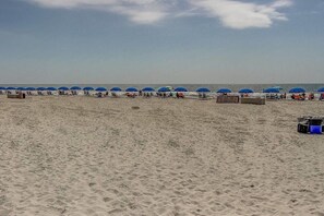 Vlak bij het strand