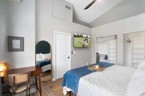 2 bedrooms, iron/ironing board, travel cot, WiFi