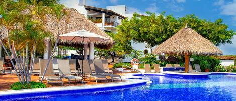 Et oppvarmet basseng