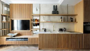 Réaumur VI | Living area | Flat-screen TV, fireplace, Netflix, books