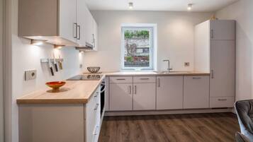 Kühlschrank, Ofen, Herdplatte, Geschirrspüler