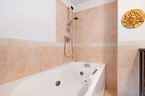 Bathtub, hair dryer