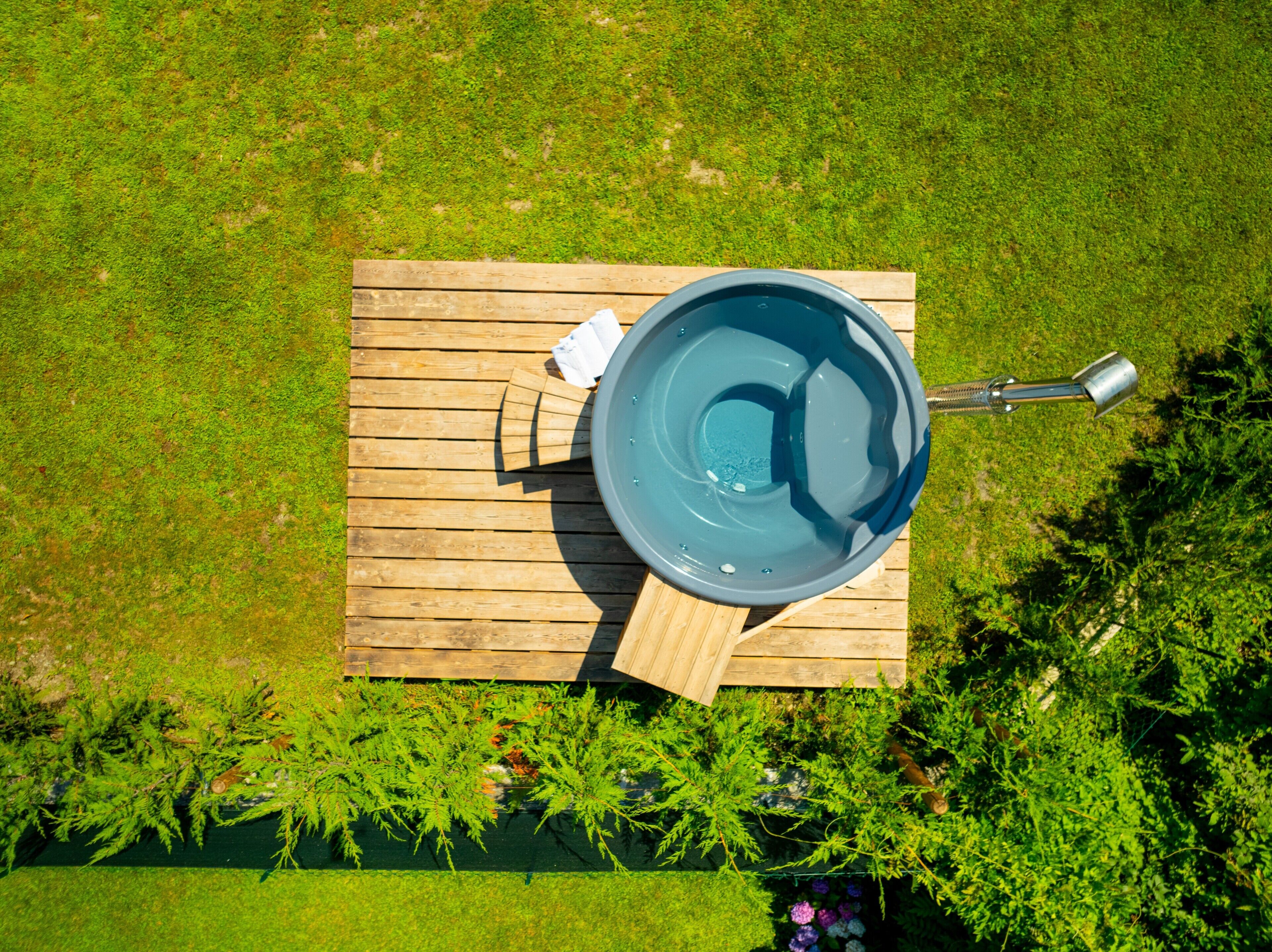 Idromassaggio all'aperto