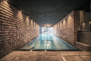 Indoor pool, a heated pool