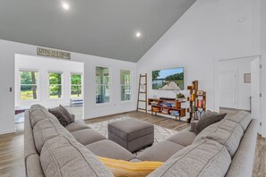 Smart TV, books, stereo, computer monitors