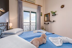 Twin Room, Sea View | Iron/ironing board, free WiFi, bed sheets - Riviera Seaside Hotel by Estia (Corfu)