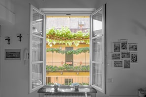 Blick von der Unterkunft