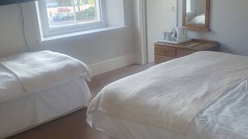 Family Double or Twin Room | Iron/ironing board, bed sheets