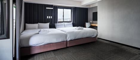 Chambre supĂ©rieure avec lits jumeaux, 2 lits doubles, non-fumeur, baignoire (Full Bathroom) | Bureau, systĂšme dâinsonorisation, accĂšs au Wi-Fi (inclus)