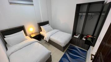Phòng 2 giường đơn tiện nghi đơn giản, 1 phòng ngủ | 1 phòng ngủ, bộ đồ giường cao cấp